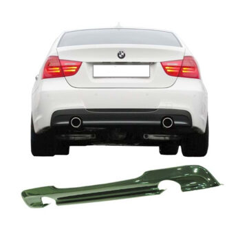 BMW E90 2004+  M Technic Left Right Single Output, Piano Black Vakum