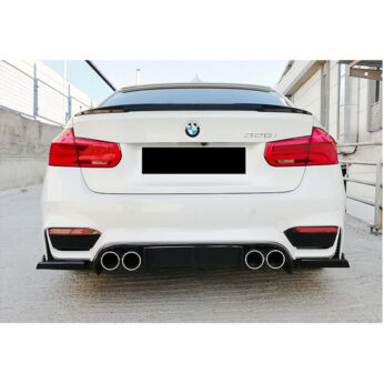 BMW F30 2012+ - Difüzör Vorstainer Left Right Twin Output, Piano Black Painted