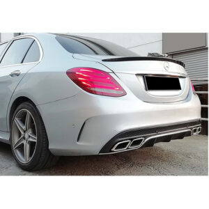 M. Benz W205 2015+  C63 Style w. Exh. Tail Pipe, Chrm. Strip., Matte - Image 2