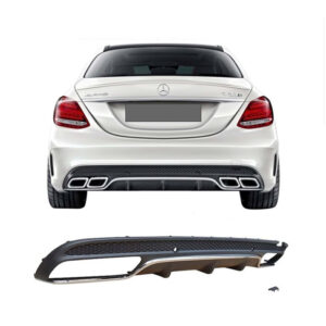 M. Benz W213 2017+  E63 Style Exh. Pipe for AMG Bumper, Chrm. Strip, - Image 1