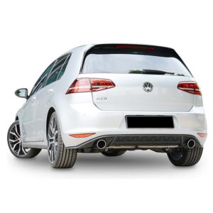 VW Golf Mk7 2012+  GTI Left Right Single Output, Piano Black Vakum - Image 1