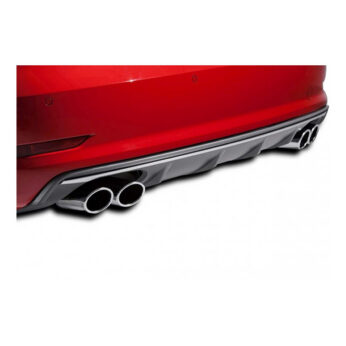 Audi A3 8V 2012+ S3 Style Left Right Twin Output Standard Bmpr., Matte