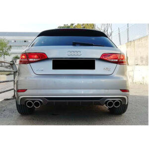 Audi A3 8V FL 2017+  S3 Std. Left Right Twin Output, Matte Gray Product - Image 1