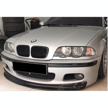 BMW E46 1997+ - Front Splitter M Technic CSL Style, Piano Black Product Surface,