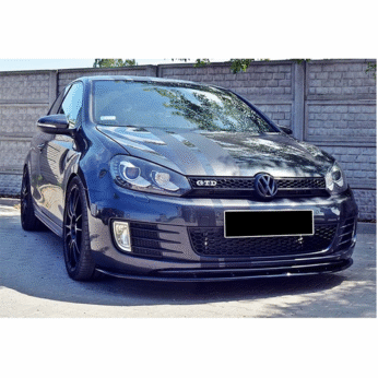 VW Golf Mk6 2008+ - Front Lip GTI V2 Max Design, Piano Black Product Surface,