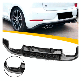 2012-2017 Golf 7 GTI RearLipRight And Left 2 Exahust Pipes Total 4 Pipes）
