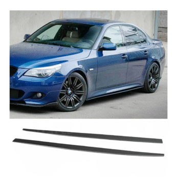Lower Lip BMW E60 2003+ - Side Skirt B Plus M5 Style 3mm, Piano Black