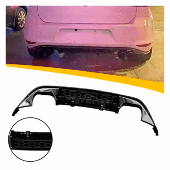 Golf 7 Rear Lip (Right And Left 2 Exahust Pipes Total 4 Pipes)