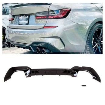 2020 BMW 3 Series G20 Rear Lip（Left And Right Dual Exhaust Pipes）
