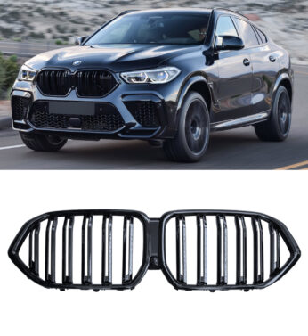 Grill BMW X6 G06 Gloss Black 2020-2022 xDrive30d M50i M50d