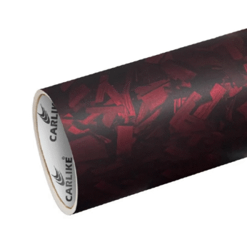 Folje karboni matte red (10162)