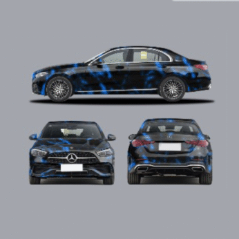 Folje Marble Mix COLOR BLACK/BLUE