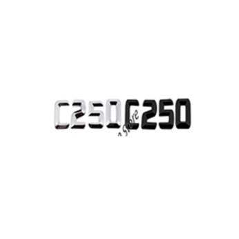 Emblem C250 argjend/black