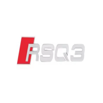 Rsq3 silver plastic stickers