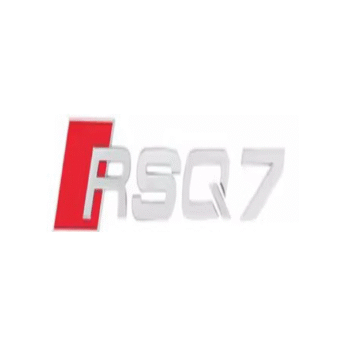 Rsq7 silver plastic stickers