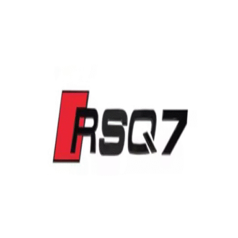 Rsq7 black plastic stickers