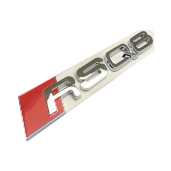 Rsq8 silver plastic stickers