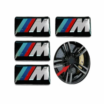 M wheel stickers 4pc in bag