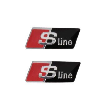 S line black stering stickers