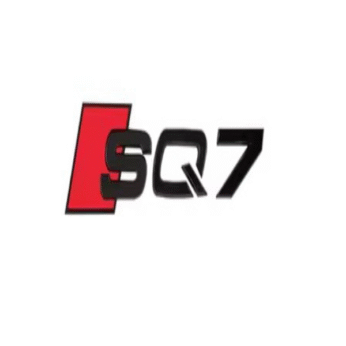 Sq7 black plastic stickers