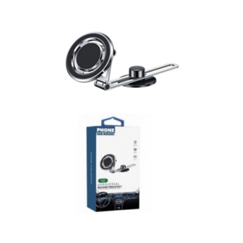 Mbajtëse magnetike telefoni F62 – ngjyrë argjendi/zezë – 42 magnete