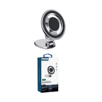 Mbajtëse magnetike telefoni F32 – ngjyrë argjendi/zezë – 42 magnete