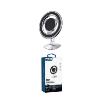 Mbajtëse magnetike telefoni F68 – ngjyrë argjendi/zezë – 42 magnete