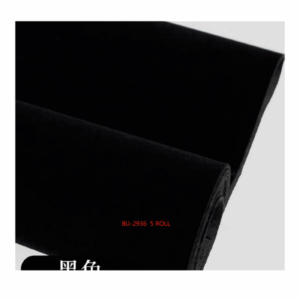 Material ngjitës “Alcantara” imitim, ngjyrë e zezë, 0.3mm