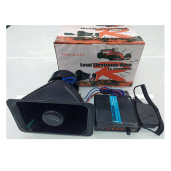 Bori alarmi HR-1306 12V/100W – 6 ton – me host dhe mikrofon