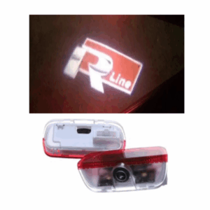 Drite led me logo per VW R line red logo