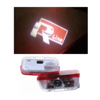 Drite led me logo per VW R line red logo