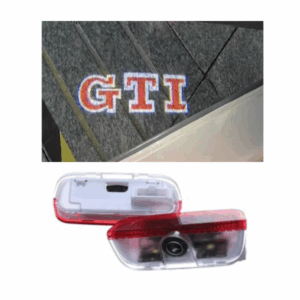 Drite led me logo per VW GTI red logo