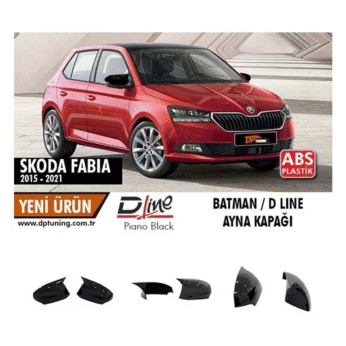 Batman për Skoda Fabia Mk3 Piano Black / 2015-2021 (Me Sinjal)