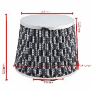 Filter 76mm carbon