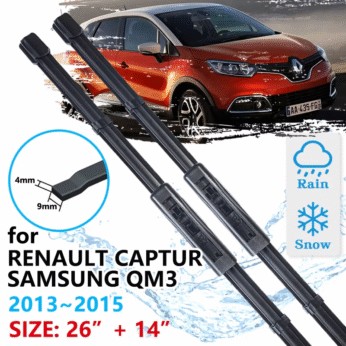 Set Fshirëse Xhami Renault Captur 2013–2017 26″ + 14″