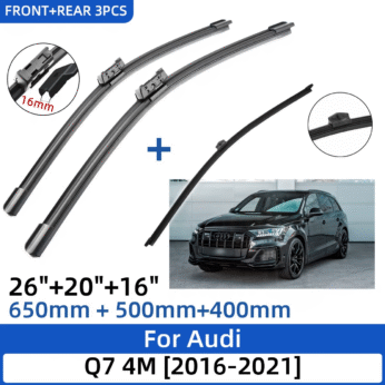 Set Fshirëse Xhami Audi Q7 2016–2021 26″ + 20″ (675mm + 500mm)