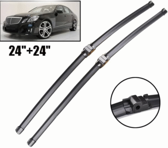 Set Fshirëse Xhami Mercedes-Benz E-Class W212 2010–2014 24″ + 24″ (600mm + 600mm)