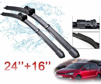 Set Fshirëse Xhami VW Polo 6R/6C Hatchback 2009–2017 24″ + 16″ (600mm + 410mm)