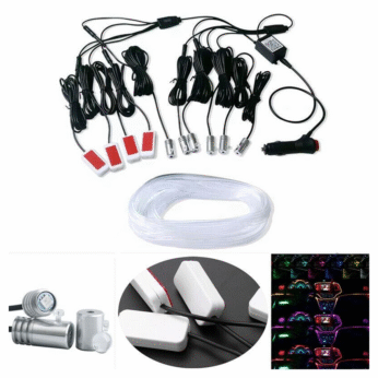 Car ambient light A80 connected model: APP one to six + four soles 12V RGB with