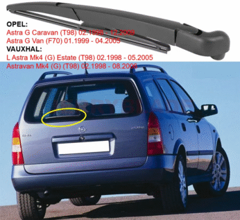 Fshirëse e pasme për Opel Astra G Karavan 1998–2009