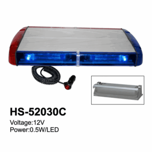 LED me shirit dritash për çatinë e makinës 12V / drita blu-kuqe për paralajmërim për automjetin e emergjencës
