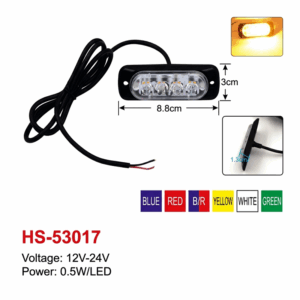 LED që vendoset në rrjetën e makinës para dhe mbrapa për reflektim
