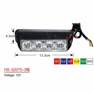 LED që vendoset në rrjetën e makinës para dhe mbrapa për reflektim
