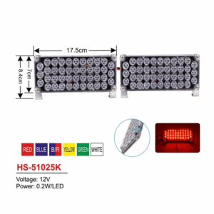 LED që vendoset në rrjetën e makinës para dhe mbrapa për reflektim
