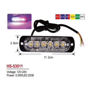 LED që vendoset në rrjetën e makinës para dhe mbrapa për reflektim