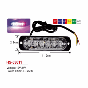 LED që vendoset në rrjetën e makinës para dhe mbrapa për reflektim